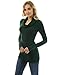 PattyBoutik Women Cowl Neck Tunic Knit Top (Medium Green Medium)