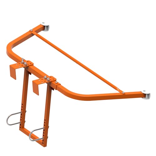 Ladder Stabilizer for Roof Gutter Guard ＆Wall,Extended Ladder Crane Stabilizer Accessory,Steel Ladder Stand-Off Wing Span/Wall Ladder Standoff with Non-Slip Rubber Bottom pad. (Orange-Steel) by Foozet - Image 8