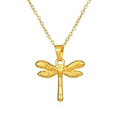 Dainty Gold Dragonfly Necklace
