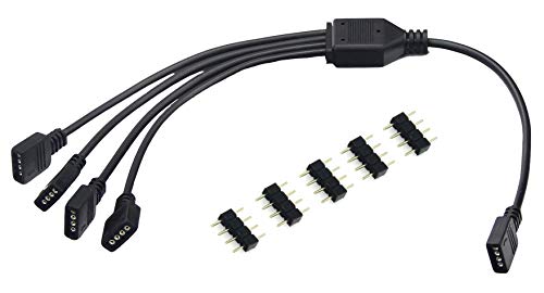 Image of Micro Connectors F04-RGB04-50 50cm 1 to 4 RGB Splitter Cable