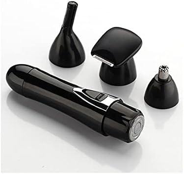 Eyebrow Trimmer, Long Nose Hair Trimmer,Nose Hair Trimmer Razor Clipper Kit Combo, Gun Face Nose Facial Eyebrow Hair Beard Trimmer Color Black