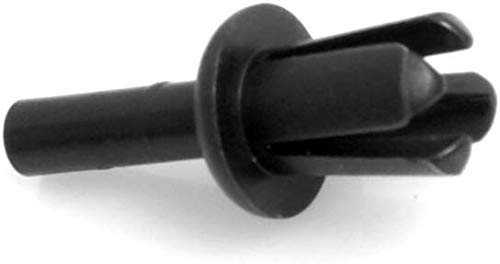 Design61 Spreiznieten Befestigung Clip 50 Stück in Schwarz 3 mm Loch