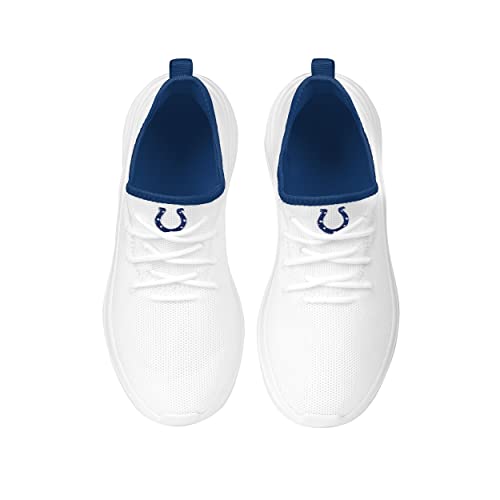 Image of FOCO NFL Womens NFL Team Logo White Athletic Shoes Sneakers