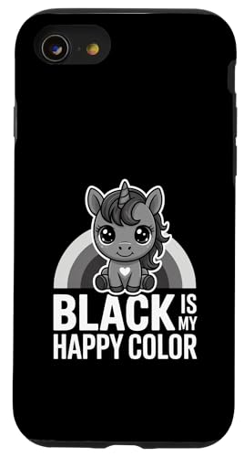 Black Is My Color | ���킢���S�X���j�R�[���f�U�C�� �X�}�z�P�[�X iPhone SE (2020) / 7 / 8 �p