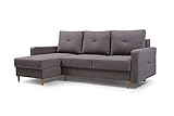 Ecksofa MADISON | Funktionales und bequemes Ecksofa mit Schlaffunktion und 2 x Bettkasten