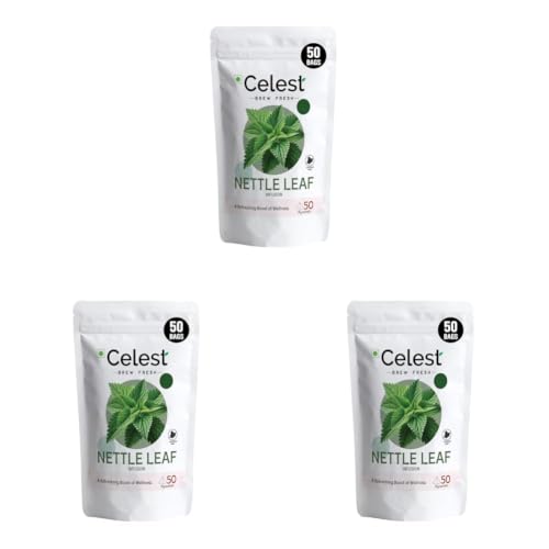 Image of Celest Nettle Leaf Tea | Nettle Tea - 50 Teabags | Stinging-Nettle Tea Bags (Pack of 3)