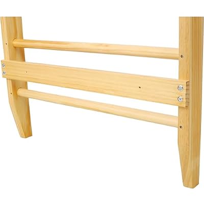 Gymnastics Wood Stall Bar - Multi-use Swedish Ladder Wall Mounted Pull Up Bar | Physical Therapy for Stretching and Various Exercises Indoor Home Gym Workout Yoga