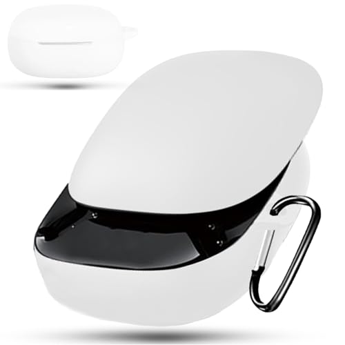 BOOLINN Anker Soundcore Liberty 5 ケース対応 サウンドコアリバティ5 360°プロテクションシリコン素材 防水 キズ防止 軽量小型 装着充電可能 耐衝撃 カラビナ付き soundcore liberty 5 ケース(ホワイ