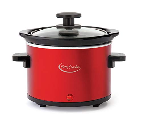 Betty Crocker Mini, Fondue Melting Pot Warmer and Chocolatier, 0.7 Quart, Red