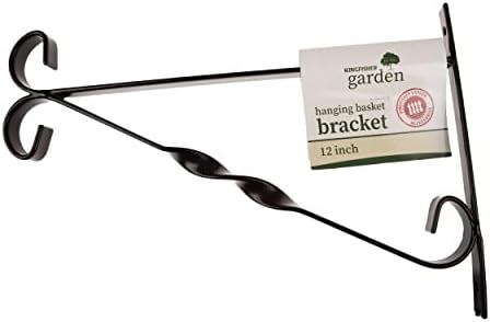 12" Hanging Basket Bracket - Black