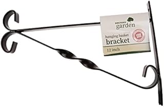 12" Hanging Basket Bracket - Black