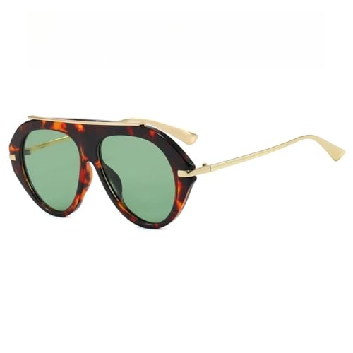 Lunettes de soleil rondes rétro UV400 tendance INS pour plage et look vintage