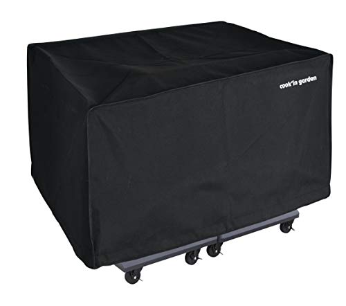 Funda Para Barbacoa + Mesa Auxiliar Serie Fidgi L.190 X W.65 X H.90Cm Cook'In Garden En Oferta Cook'In Garden Ac016 - Funda Para Barbacoa Serie Fidji, Color Negro