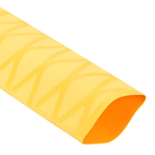 Tubo termorretráctil amarillo de 35mm con aislamiento impermeable para empuñaduras
