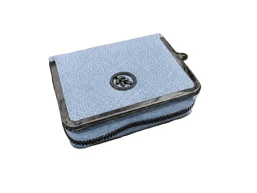 WOFIER Mini Wallet for Women & Girls Textured Zip Around Compact Purse PU Leather Card Holder Cash Coin Wallet Multi 6 Free Size-image-35