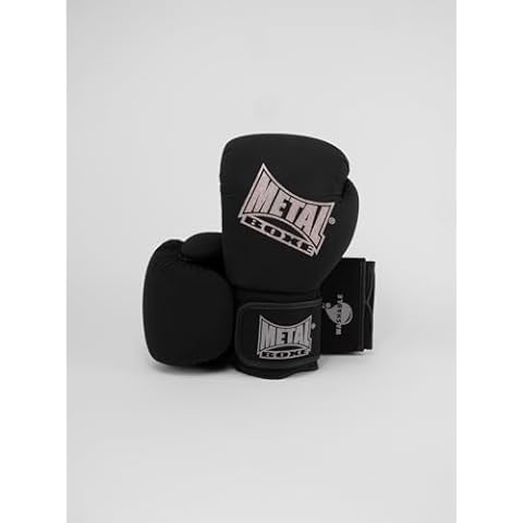Gants de Boxe METAL BOXE Noir 08 oz Cover