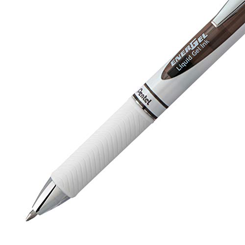 Bolígrafo Pentel EnerGel Pearl Retráctil Gel Líquido 0.7mm Pack 12 miniatura 4