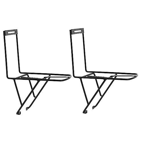 Happyyami 2pcs Durable Art Bike Front Rack Cycling Carrier Holder for and Bag Transport Lightweight and Compact Design Suitable for Bikes