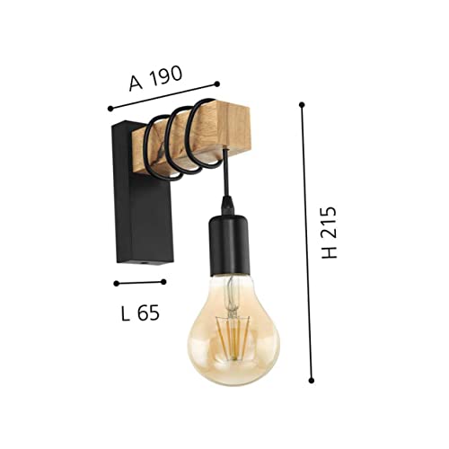 Lámpara de pared de hierro sencilla con accesorios completos 5
