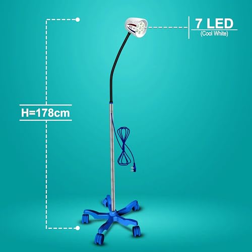 Image of OTICA LED OT Light Examination High-Intensity Standing Spot Type Surgical Light (7 LED Spotlight)