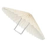 HOLIDYOYO Umbrella Shaped Fabric Pleated Lampshade for Table Lamps and Floor Lamps Compatible Lightweight and Easy to Install Softens Light for Gentle Ambiance