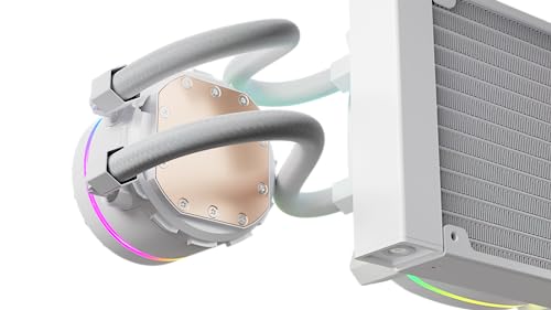 Nfortec Atria X refrigeración líquida CPU 240mm ARGB 240W compatible Intel AMD color blanco - imagen 5