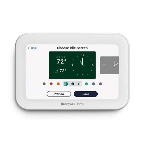 Honeywell Home THX1200W5/U ElitePro S1200 Smart Thermostat, 5" Touchscreen, White by Honeywell Home - Used condition - Image 3
