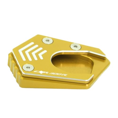 Plaque coussinet pied CBR300R en aluminium pour béquille moto