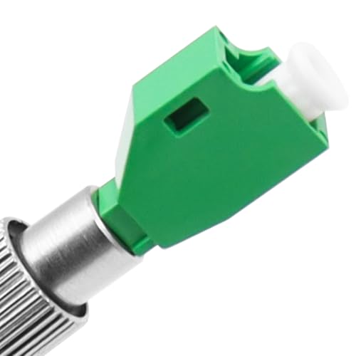 Ieron Glasfaseradapter FC-LC, Konvertierungsadapter FC-Stecker auf LC-Buchse, Glasfaser-Anschlusskupplung (grün)