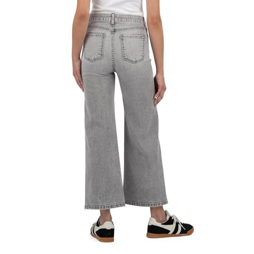 KUT from the Kloth Women's Meg High Rise Fab Ab Wide Leg Back Forward Clean Hem3