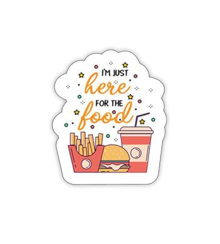 Image of Gift Me Bazar Fast Food Fridge Magnets for Refrigerator Stylish Decor | Home, Kitchen and Office Decoration | Best Souvenir Gift (I am Just here for The Food)