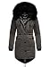 Produktbild Navahoo Damen Warmer Winterparka mit Kapuze Luluna Prc Grau Gr. S