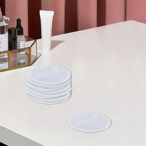 10 piezas algodones desmaquillantes,Discos Desmaquillantes Reutilizables,Algodones Desmaquillantes Lavables en Bio Bambú,para Todo Tipo de Piel(gris) - imagen 6