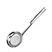 Monkys Écumoire à huile en maille ultrafine avec cuillère filtrante pour soupe avec long manche - Ustensile de cuisine pour écumer la graisse et la mousse