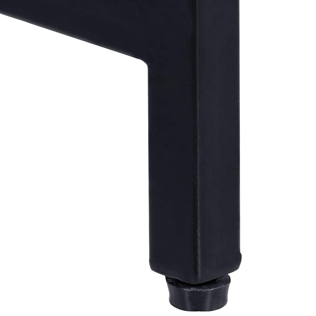 Tavolo consolle in legno massello con manico 140 x 35 x 76 cm con gambe in