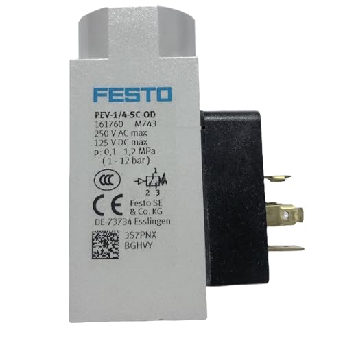 Pressostat PEV-1/4-B-OD 175250 commutation précise pour circuit d'air