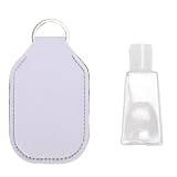 Yanmis 50 szt. Butelki Podróżne Wielokrotnego Napełniania Zestaw Breloków Przenośne Butelki Wyciskane do Podróżowania Kemping Wakacje 30 Ml PET (WHITE)