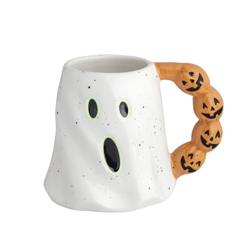 Taza Halloween Fantasma que Brilla en la Oscuridad