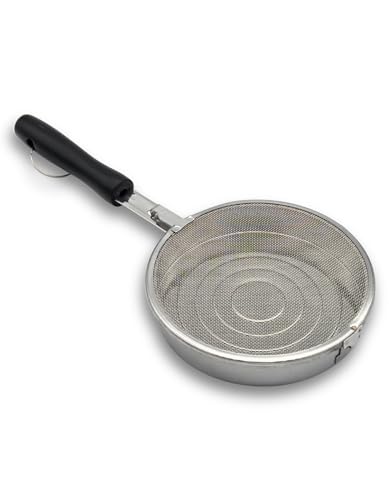 Stainless Steel Sesame Seed Roaster, Nuts & Seeds Toasting Pan (Φ4.8'), Made In Japan