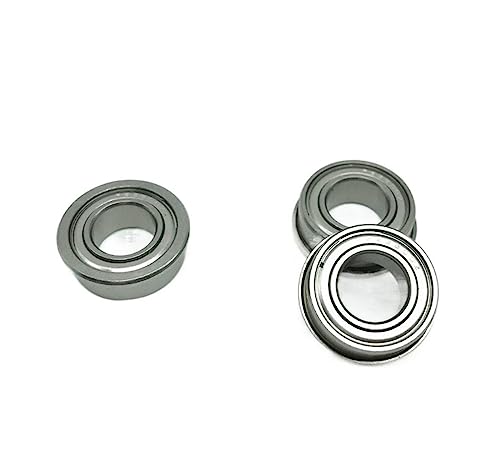 Roulement à billes F63800ZZ 10x19x7mm avec bride en acier bimétal pour guidage fluide