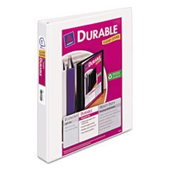 (3 Pack Value Bundle) AVE17012 Durable View Binder with Slant Rings, 11 x 8 1/2, 1 Capacity, White