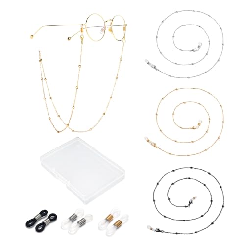 Image of Eyeglass Chain for Women Stylish,Stainless Steel Glasses Strap for Men Women,Eye Glasses Holders Around Neck