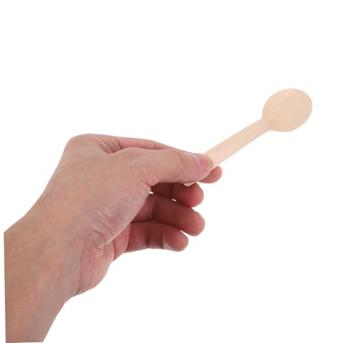 Cucharas de abedul pequeñas para sazonar y servir postres en catering 5