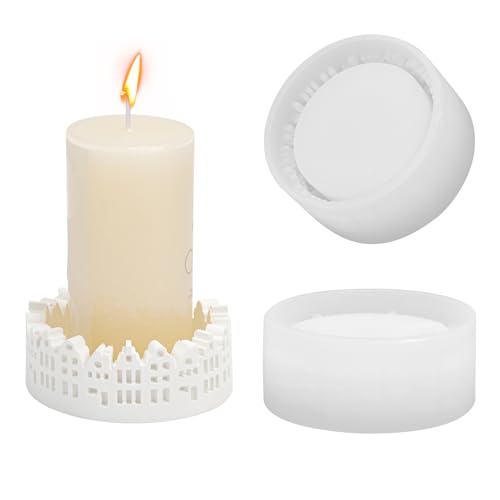 Gießformen Silikon Schale Häuserrand,9 cm ø, Höhe 4 cm,zum Ausgießen...