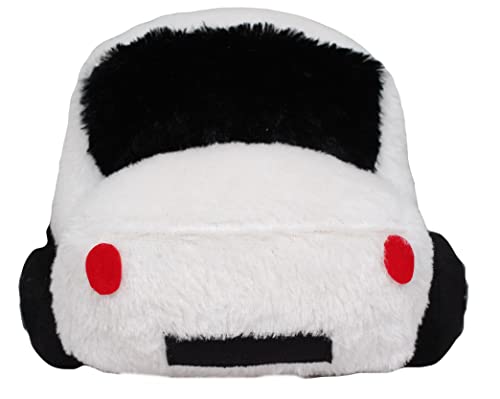 Image of Tickles Car Soft Stuffed Plush Toy for Kids Boys & Girls Birthday Gifts (Color: White Size: 30 cm)