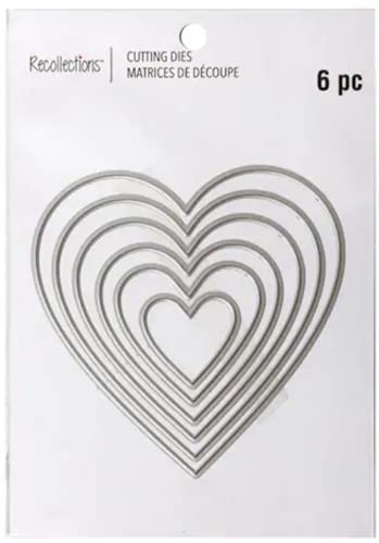 MSPCI Recollections 6 pc Heart Cutting Dies Nesting Stacking Love