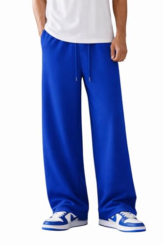 Image of Rockwell Men's Baggy Sweatpants | Cotton Terry Relaxed Fit Joggers for Men | Oversized Streetwear Track Pants | Casual Gym & Everyday Wear| 027