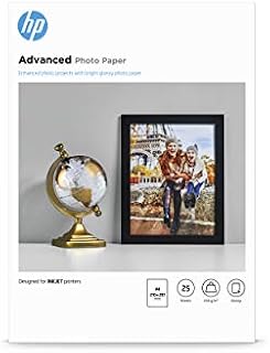 HP Q5456A, A4/210 x 297 mm, Advanced Glossy Photo Paper, 250 gsm, 25 Sheets