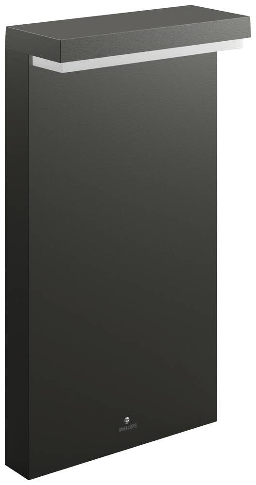 Philips Lighting Bustan UltraEfficient Outdoor Path Light, 3.8W, 2700K, Antracite, IP44 Weatherproof