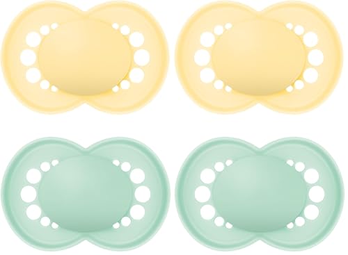 Image of MAM Original Matte Baby Pacifier, Nipple Shape Helps Promote Healthy Oral Development, Sterilizer Case, Unisex, 16+, 2 Count (Pack of 2)